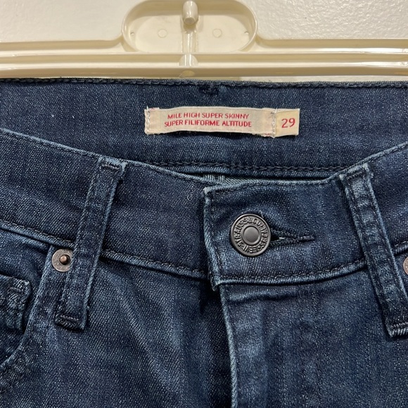 Levi’s Mile High Super Skinny jeans size 29 NWOT - Picture 3 of 6